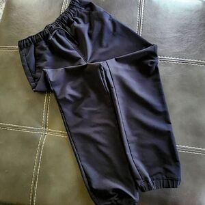 Boys Old Navy Black L stretch tech joggers